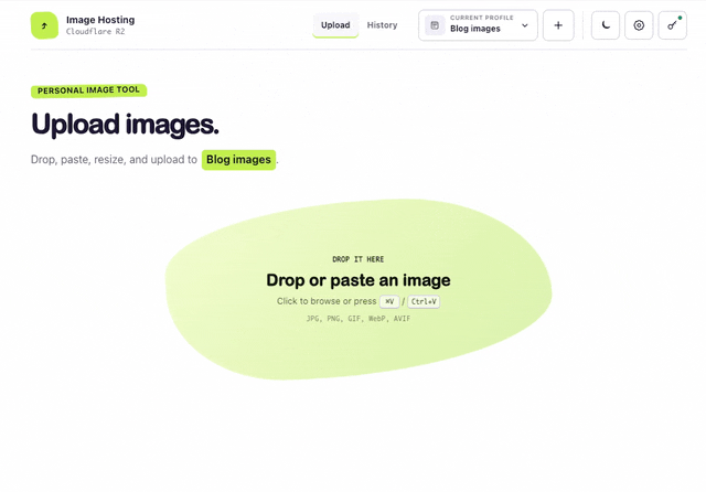 Image Hosting screenshot